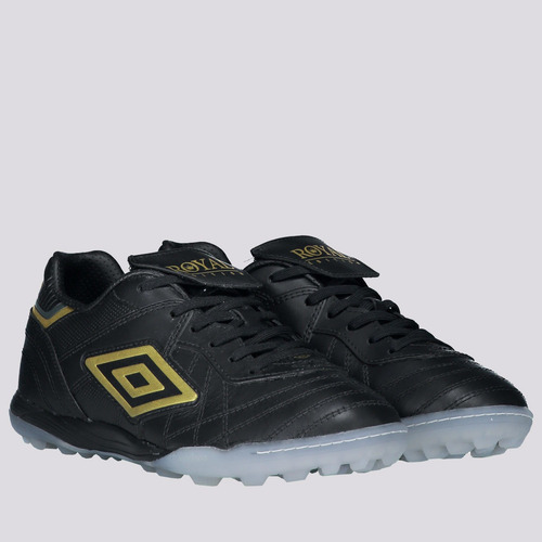 Chuteira Umbro Speciali Royal Society Preta E Dourada