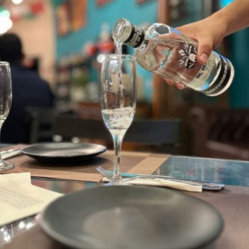 Tequila 100% Agave Azul Cristalino 750ml Mil Demonios Plata
