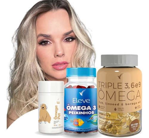 Kit Thaeme - Triple Omega, Omega 3 Infantil E Omega 3 Pet