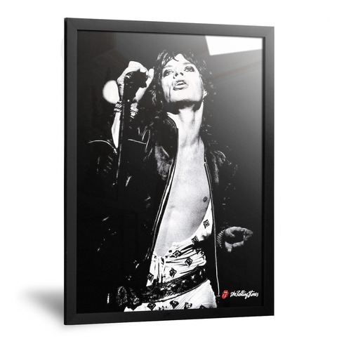 Cuadros Rolling Stones Mick Jagger Enmarcado Medida 35x50cm 