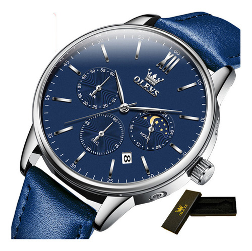 Relojes Olevs Chronograph Calendar Moon Phase .