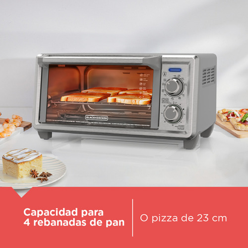 Horno Freidora Black+decker De 11 Litros, To4125-0sdla Color Plateado