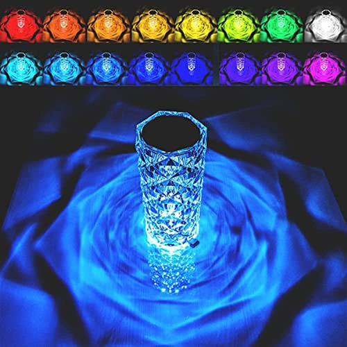 Lámpara De Cristal 16 Lámpara Táctil Rgb Que Cambia De Color