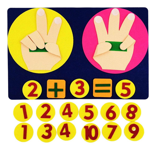 Generic, Juguete Montessori Para Contar Números De Dedos,