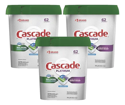 comprar Detergente Lavavajillas Cascade Platinum Actions 3 X 62 Un