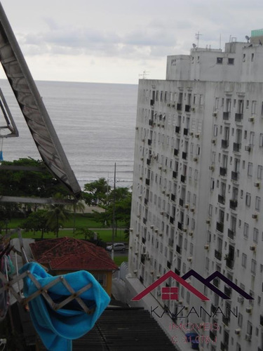 Imagem 1 de 4 de Apartamento Em Santos Reformado No Bairro Do Embaré - 0150