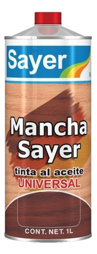 Mancha Ciprés 1 Litro Tinta Al Aceite Sayer Ts-6126.30 Color Marrón Claro