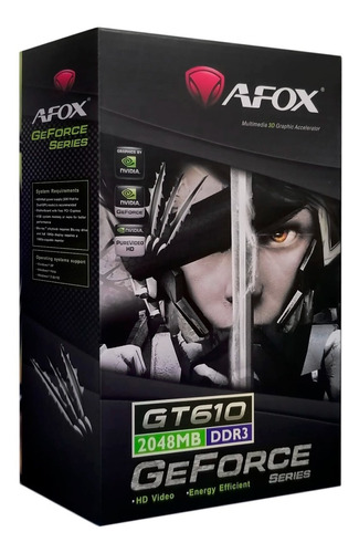 Tarjeta De Video Gt 610 2gb Nvidia Geforce Afox Ddr3 64bits