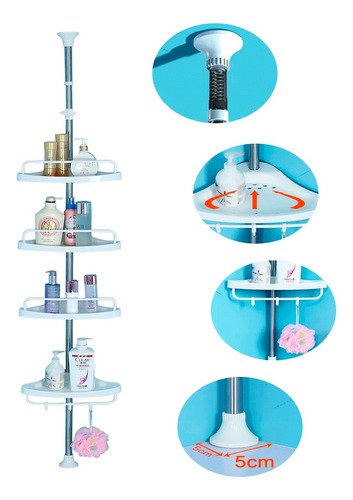 Organizador Esquinero Baño Ducha Ajuste
