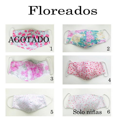 1 Barbijo En Tela Lavable Reusable Reversible