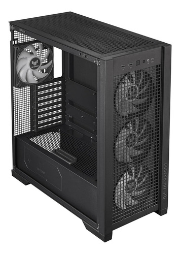 Case Micro Tower Asus Tuf Gaming Gt302 Argb Black Color Negro