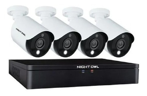 Sistema De Vigilancia 4 Camaras 8 Canales 1tb, Night Owl