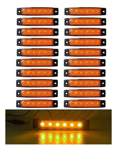 20 Led Lateral Luces De Marcador Para Camión Remolque Ámbar