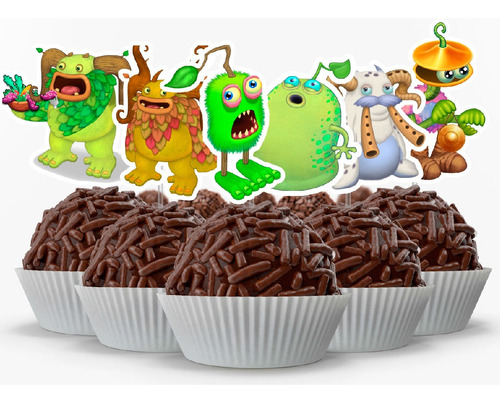 60 Tags Toppers Para Doces Docinhos - My Singing Monsters