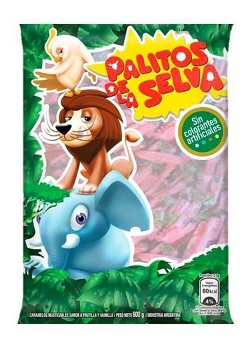 Imagen 1 de 3 de Caramelos Palito De La Selva X 600 Grs - Lollipop