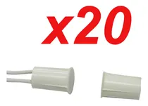 Comprar Pack 20 Sensores Magnetico Embutir Alarmas Aberturas Puertas