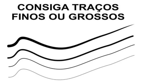 Imagem 2 de 3 de Kit 3 Deliniador Caneta Preta Tango Delineador Preto Barato