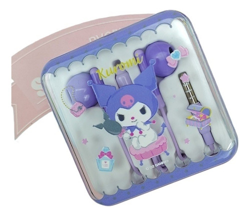 Audífonos Con Cable Sanrio Kuromi De 3,5 Mm Para Niñas, Re A