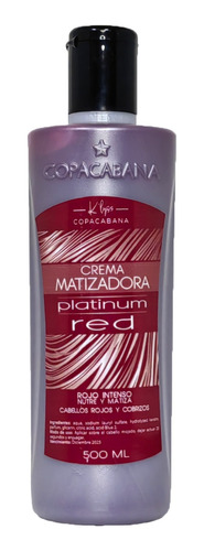 Kit X3 Shampoo / Crema Matizador Rojo 500ml Copacabana