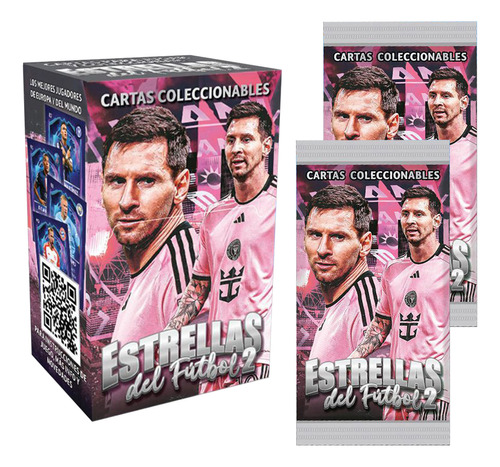 Caja + 10 Sobres Cartas Estrellas Del Fútbol 2