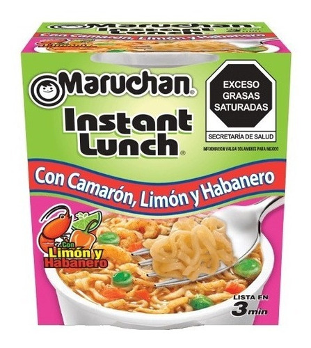 Maruchan Camarón, Limón Y Chile Habanero 64 Gr  12 Pack