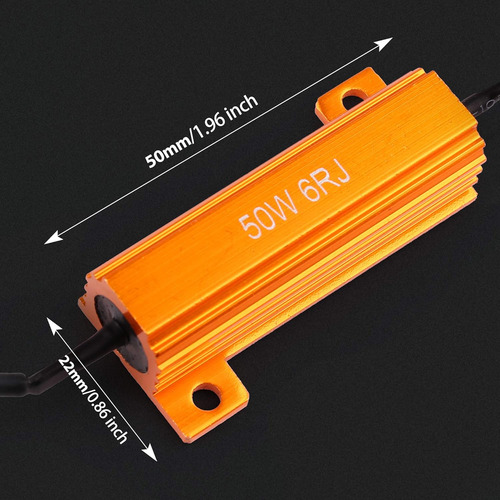 4 Uds 50w 6ohm Resistencias De Carga Arreglar Bombilla ...