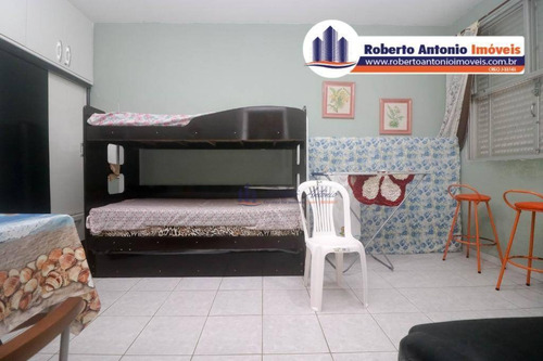 Imagem 5 de 6 de Kitnet Com 1 Dormitório À Venda, 26 M² Por R$ 140.000,00 - Canto Do Forte - Praia Grande/sp - Kn0184