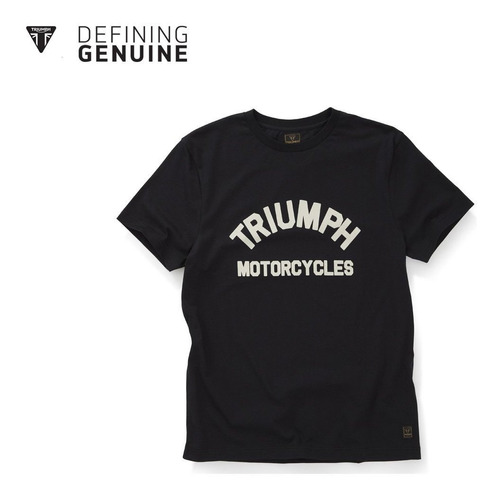 Camiseta Triumph Burnham Preta Tam. Xgg Original