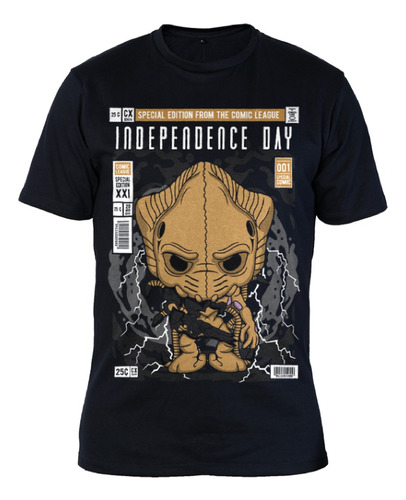 Remera Algodon Premium - 0421 Funkos 15 - Independence Day