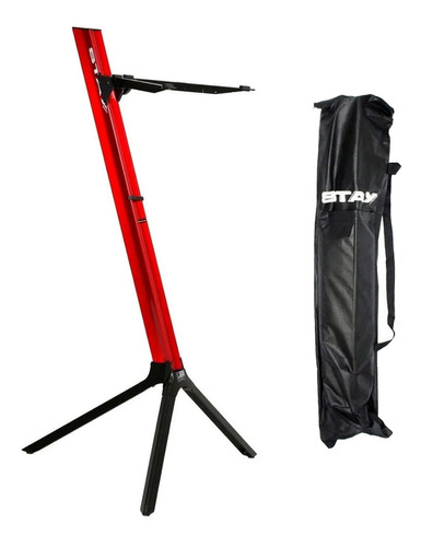 Estante Suporte Teclado Stay Slim 1100/01 Vermelho 110cm