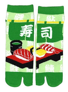 E-24 Fancy Pumpkin Kimono estilo japonés sandalia Split Toe Tabi Ninja Geta calcetines Geisha calcetines para hombres 