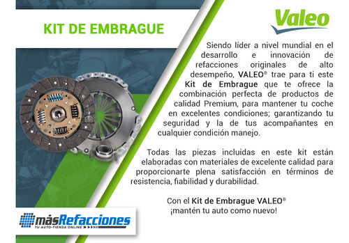 Clutch Sonic L4 1.4l De 2014 A 2016 Valeo Calidad Oem