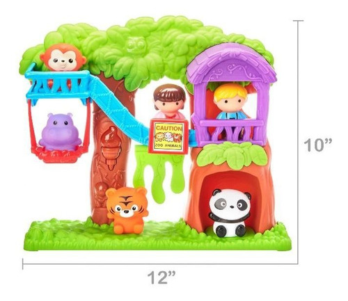 Zoo Play Set Kid Connection Set Zoológico 20 Piezas