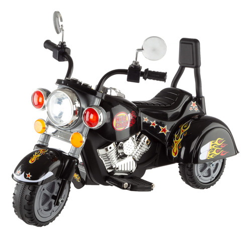 Motocicleta Chopper De 3 Ruedas Para Ninos, Triciclo, Funcio