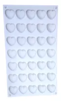 Comprar Molde De Silicon Corazón Resina Repostería Bombones Jabones