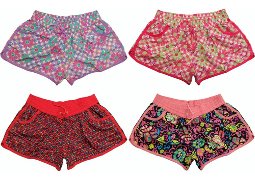 Short Playero Mujer Short De Baño Mujer Verano Estampado