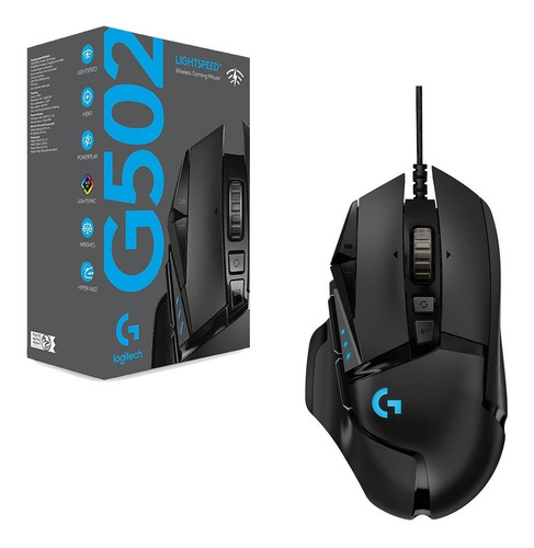 Imagen 2 de 6 de Mouse Gamer Logitech G502 Wireless Hero Lightspeed 16k Xg!