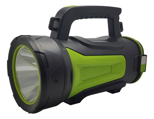 Linterna Reflector Solana SS-885B Led Farol Buscahuella Recargable Potente Color de la linterna Negro Color de la luz Blanco