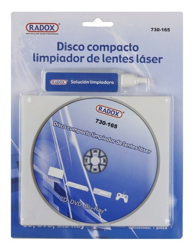 Imagen 1 de 1 de Disco Liquido Limpiador Lente Laser Cd Dvd Blu Ray Pc Laptop