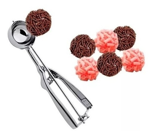 Imagem 4 de 6 de Concha Colher Medidora Brigadeiro 3,3 Cm