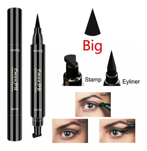 Delineador De Ojos Líquidos Con 2 Puntas Larga Duración