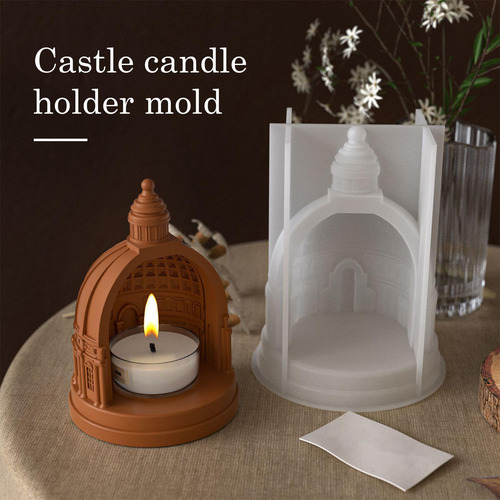 Molde De Velas De Silicón Molde Velero Forma Castillo Herram