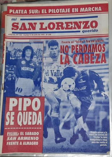 Revista Mi San Lorenzo Querido 1993 - N 138 