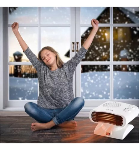 Calefactor Eléctrico Cabeza Giratoria Potencia 2000w Jl Nova