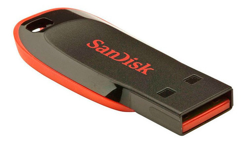 Imagen 6 de 6 de Memoria USB SanDisk Cruzer Blade 32GB 2.0 negro y rojo