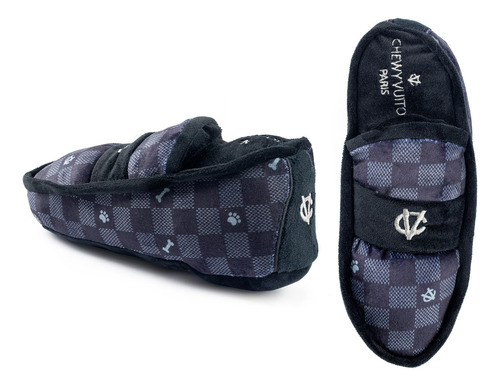 Peluche Para Perro Zapato Chirriante Negro Azul Chewy Vuiton