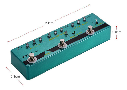 Hefu Pedal De Guitarra Multi-efeitos Tamanho Compacto Para