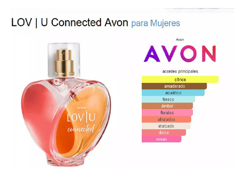 Set 2 Pzs Avon Lov|u Connected Fragancia Para Mujer