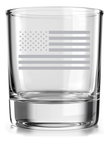 Regalo Patritico De La Bandera Americana  Vaso De Whisky De 