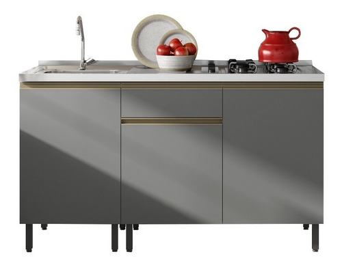 Imagen 1 de 3 de Mueble Base De Cocina 150cm 3 Puertas 1 Cajón Bertolini